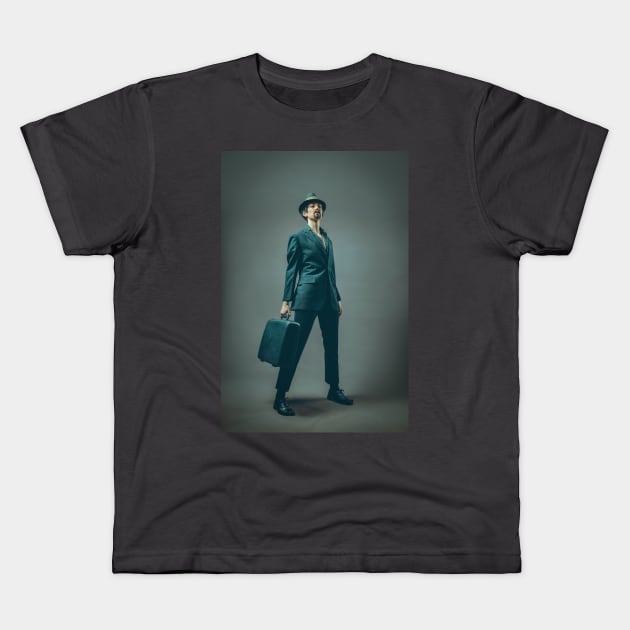 Man in the Suit (Main) Kids T-Shirt by Gillian Rhodes and Characters